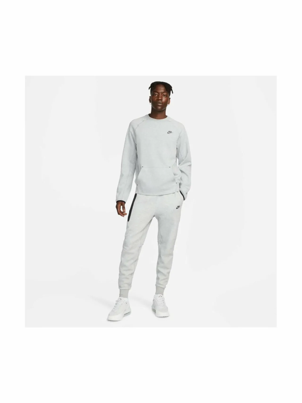 Urheiluhousut & Treenitrikoot<Nike Tech Fleece -collegehousut 063 DK GREY HEATHER/BLACK