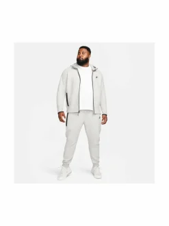 Urheiluhousut & Treenitrikoot<Nike Tech Fleece -collegehousut 063 DK GREY HEATHER/BLACK
