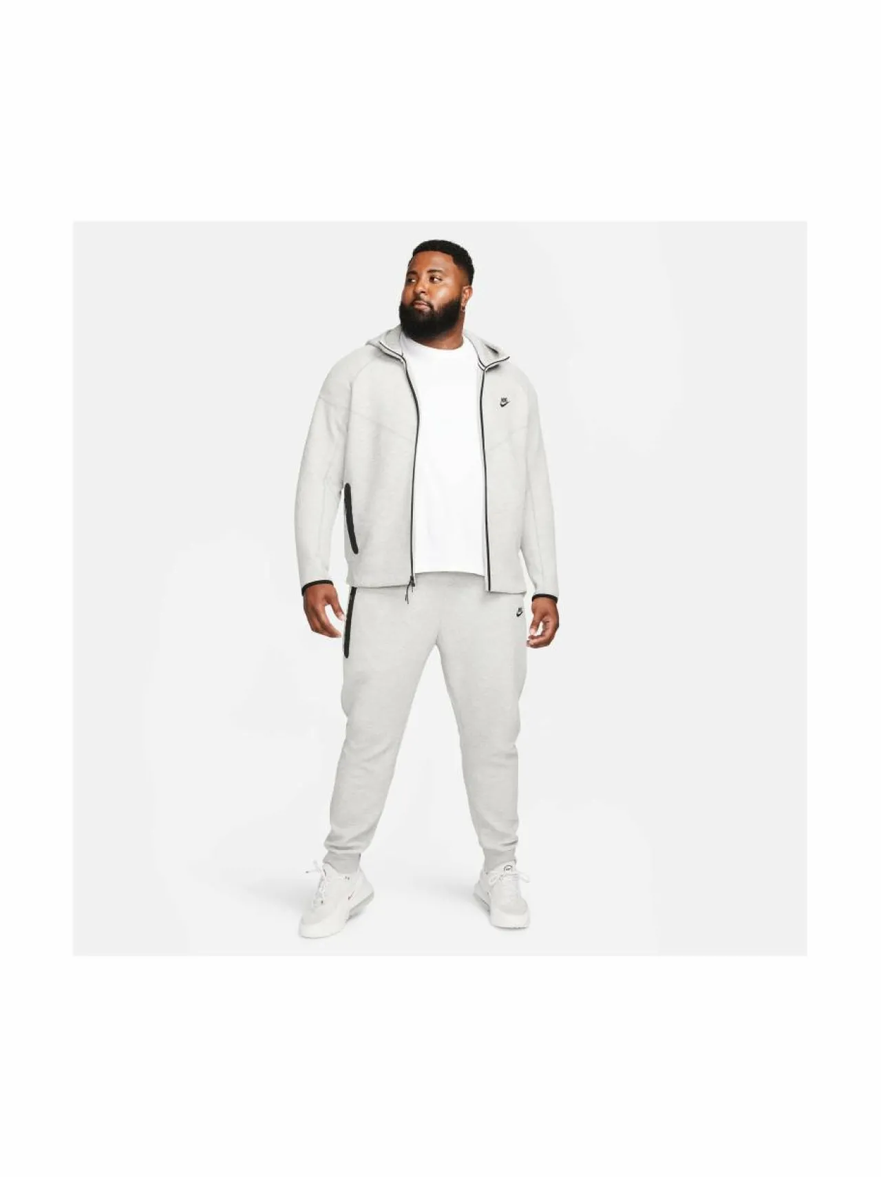 Urheiluhousut & Treenitrikoot<Nike Tech Fleece -collegehousut 063 DK GREY HEATHER/BLACK