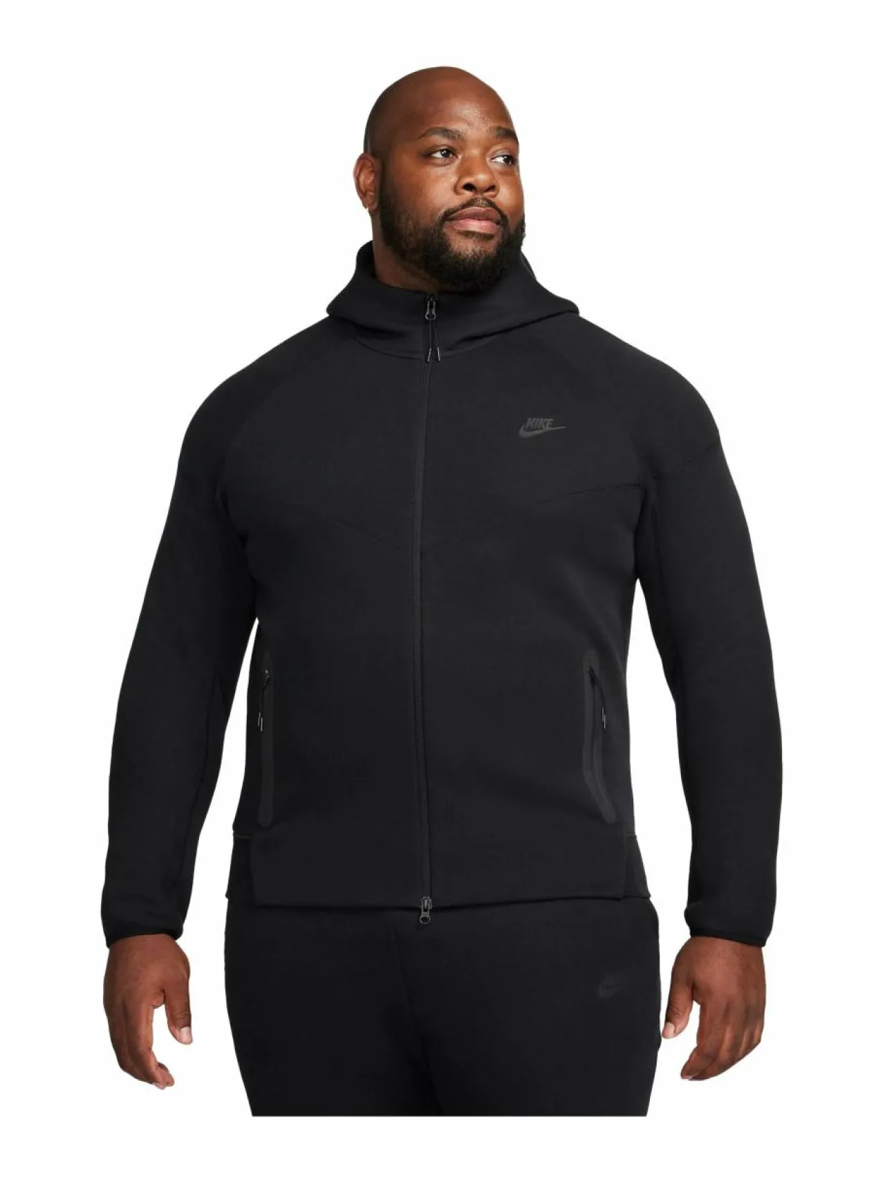 Paidat, Hupparit & Colleget<Nike Tech Fleece Windrunner -huppari 010 BLACK/BLACK
