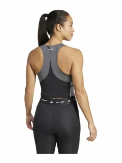 Paidat, Hupparit & Colleget<adidas Performance Techfit Colorblock Crop -treenitoppi IK7916 BLACK