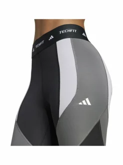 Urheiluhousut & Treenitrikoot<adidas Performance Techfit Colorblock -treenileggingsit IX3283 BLACK/GREFIV