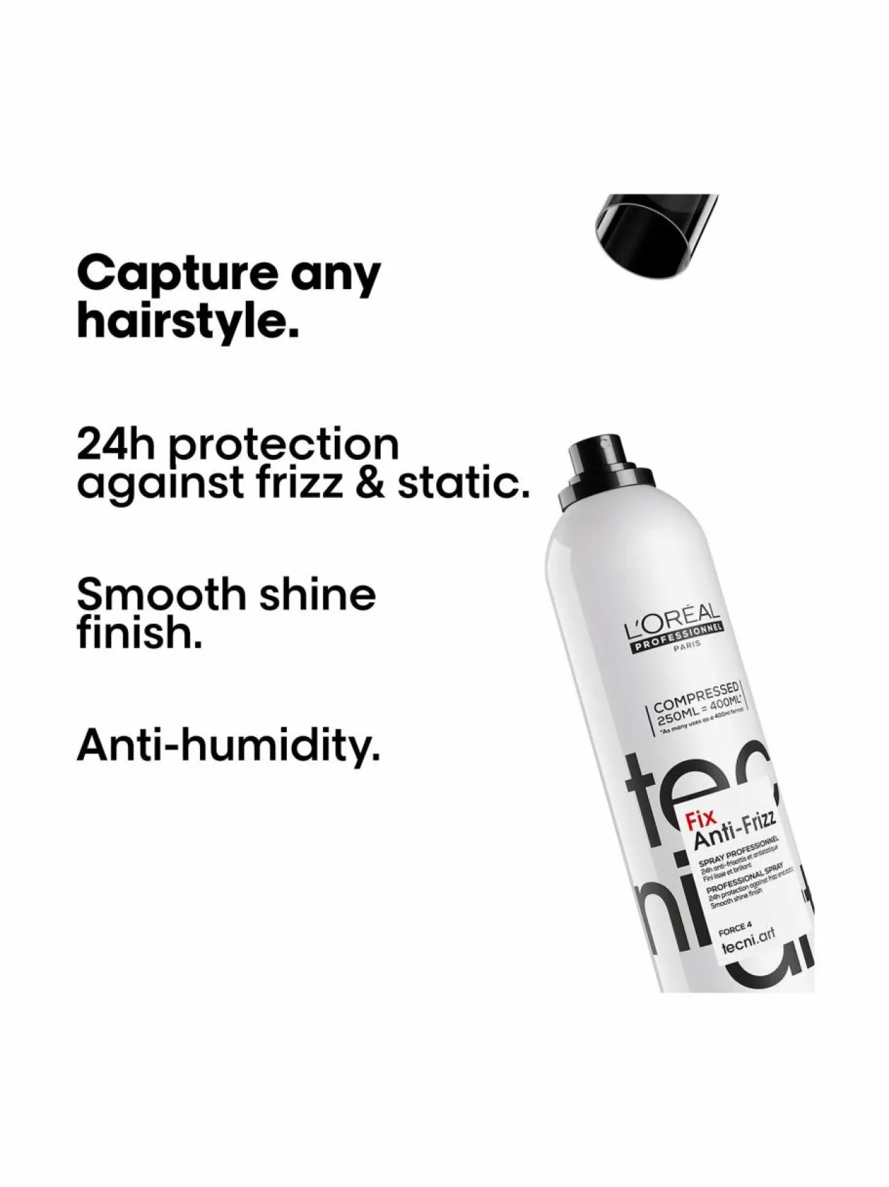 L'Oréal Professionnel Tecni.Art Fix Anti-Frizz -hiuskiinne^ Muotoilu & Viimeistely