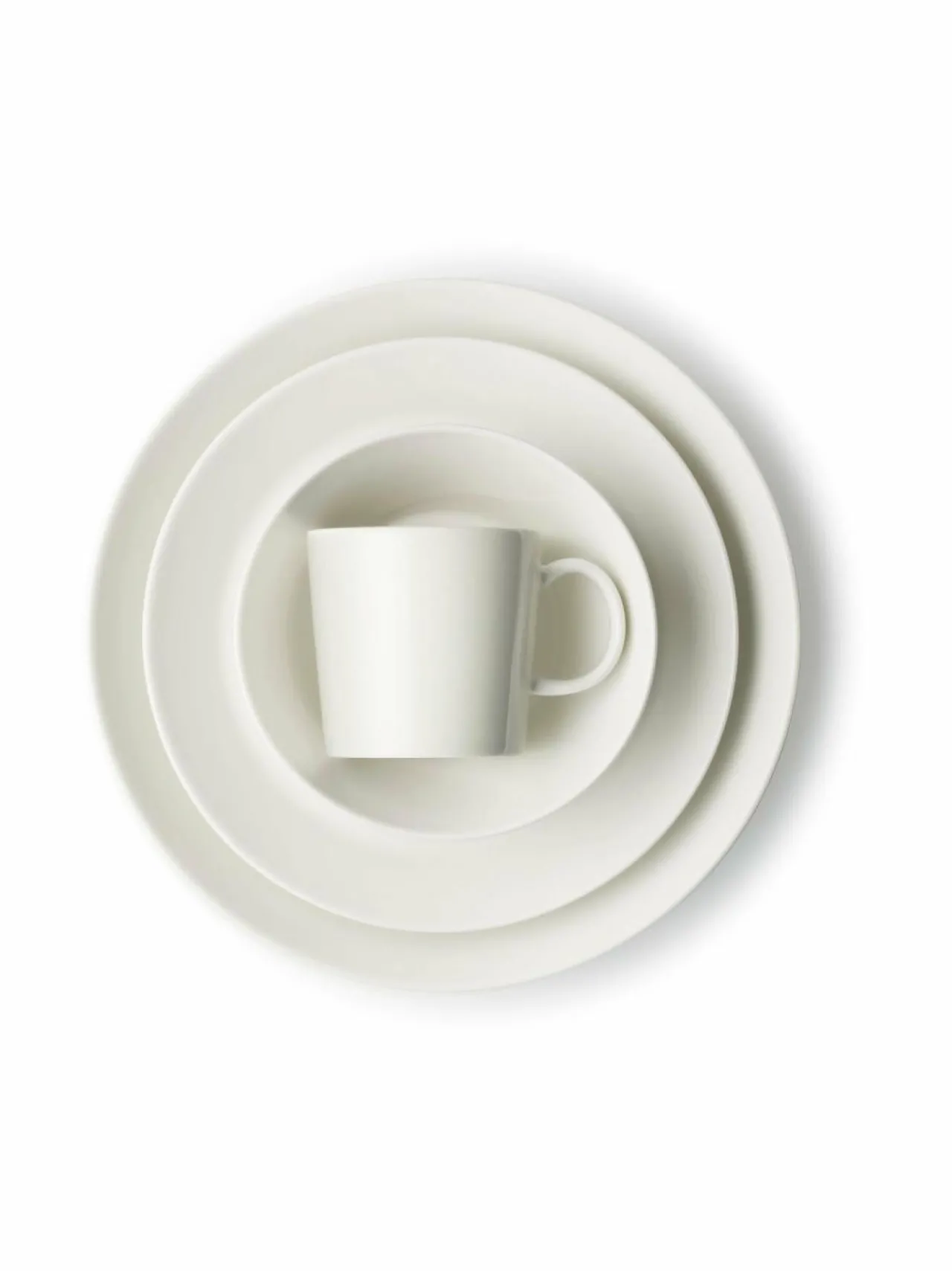 Lautaset & Kulhot<Iittala Teema-posliinilautanen, 23 cm VALKOINEN