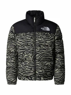 Ulkoiluvaatteet<The North Face Teen 1996 Retro Nuptse -untuvatakki CLAY GREY TNF TIGER STR