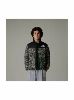Ulkoiluvaatteet<The North Face Teen 1996 Retro Nuptse -untuvatakki CLAY GREY TNF TIGER STR