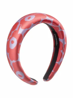 Korut<Marimekko Tenhota-hiuspanta 340 LILAC, RED