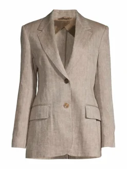 Bleiserit & Jakut<Max Mara Studio Teso-pellavableiseri 004 TABACK