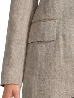 Bleiserit & Jakut<Max Mara Studio Teso-pellavableiseri 004 TABACK