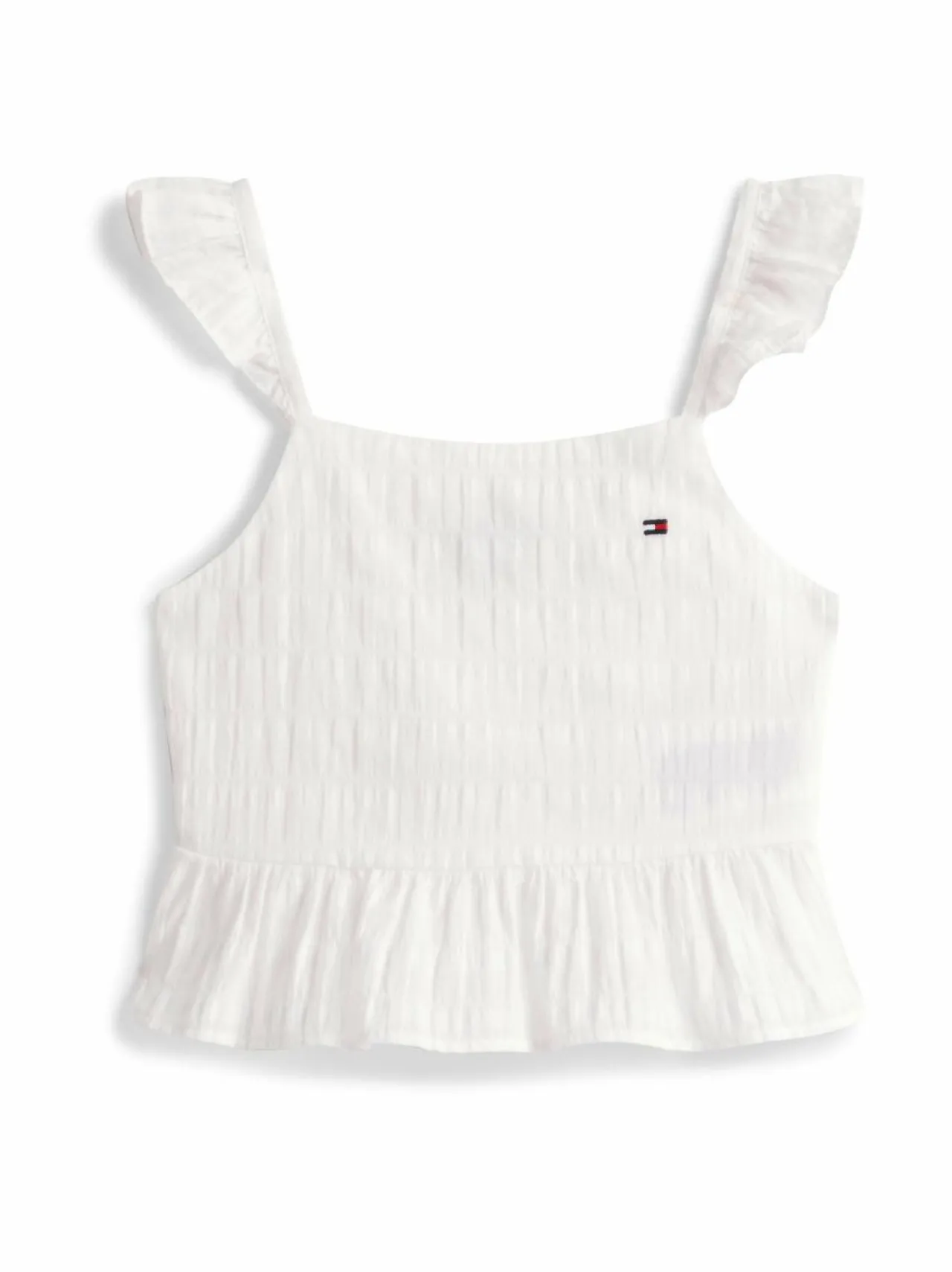 Paidat<Tommy Hilfiger Textured Cotton -paita YBR WHITE