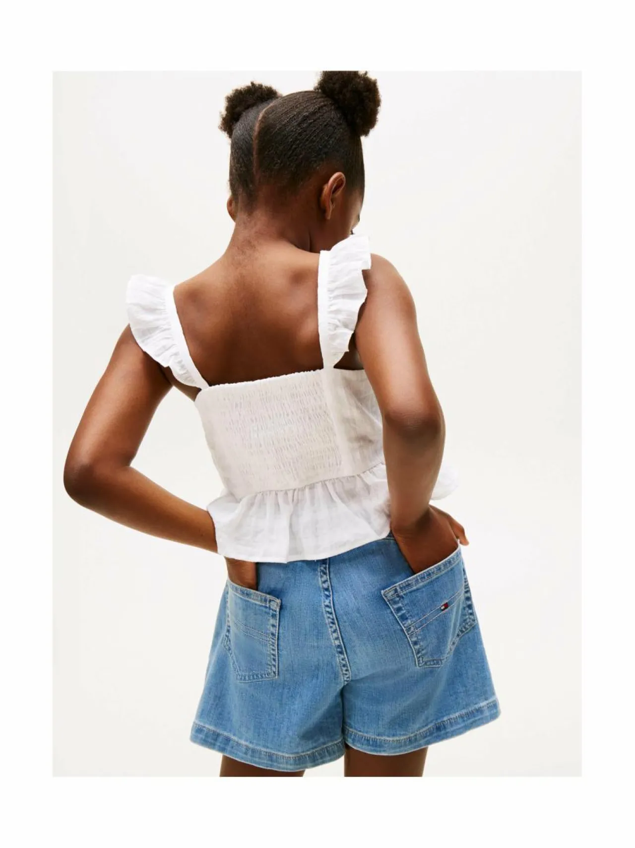 Paidat<Tommy Hilfiger Textured Cotton -paita YBR WHITE
