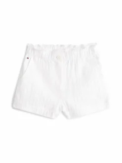 Shortsit<Tommy Hilfiger Textured Cotton -shortsit YBR WHITE