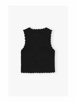 Ganni Textured Lace -neuletoppi^ Paidat & Puserot