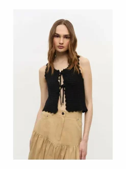 Ganni Textured Lace -neuletoppi^ Paidat & Puserot