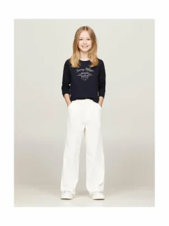 Tommy Hilfiger TH Stars Flag Print -trikoopaita^ Pitkähihaiset Trikoopaidat|Pitkähihaiset Trikoopaidat