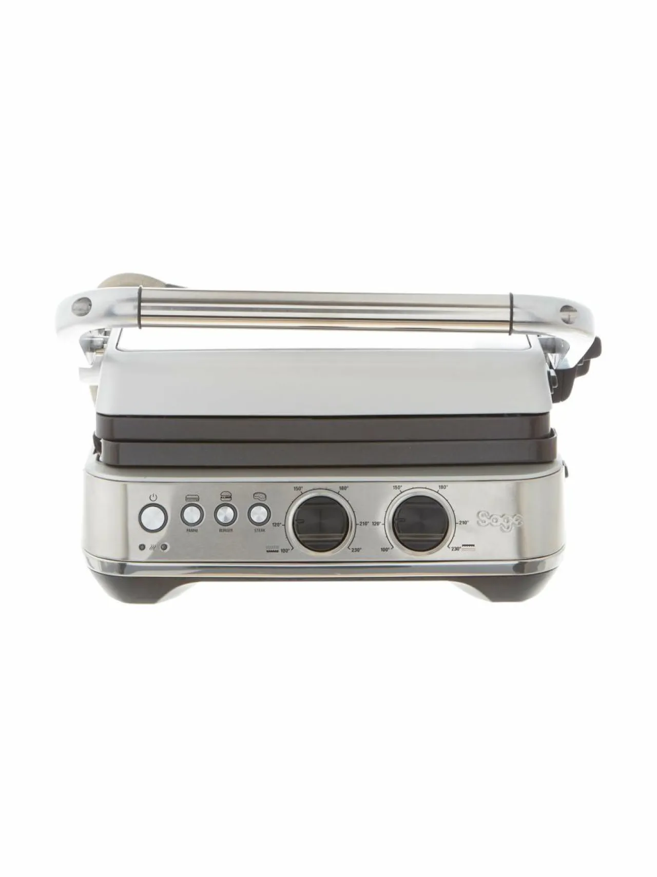 Grillit & Grillitarvikkeet<Sage The BBQ & Press -pöytägrilli BRUSHED STAINLESS STEEL