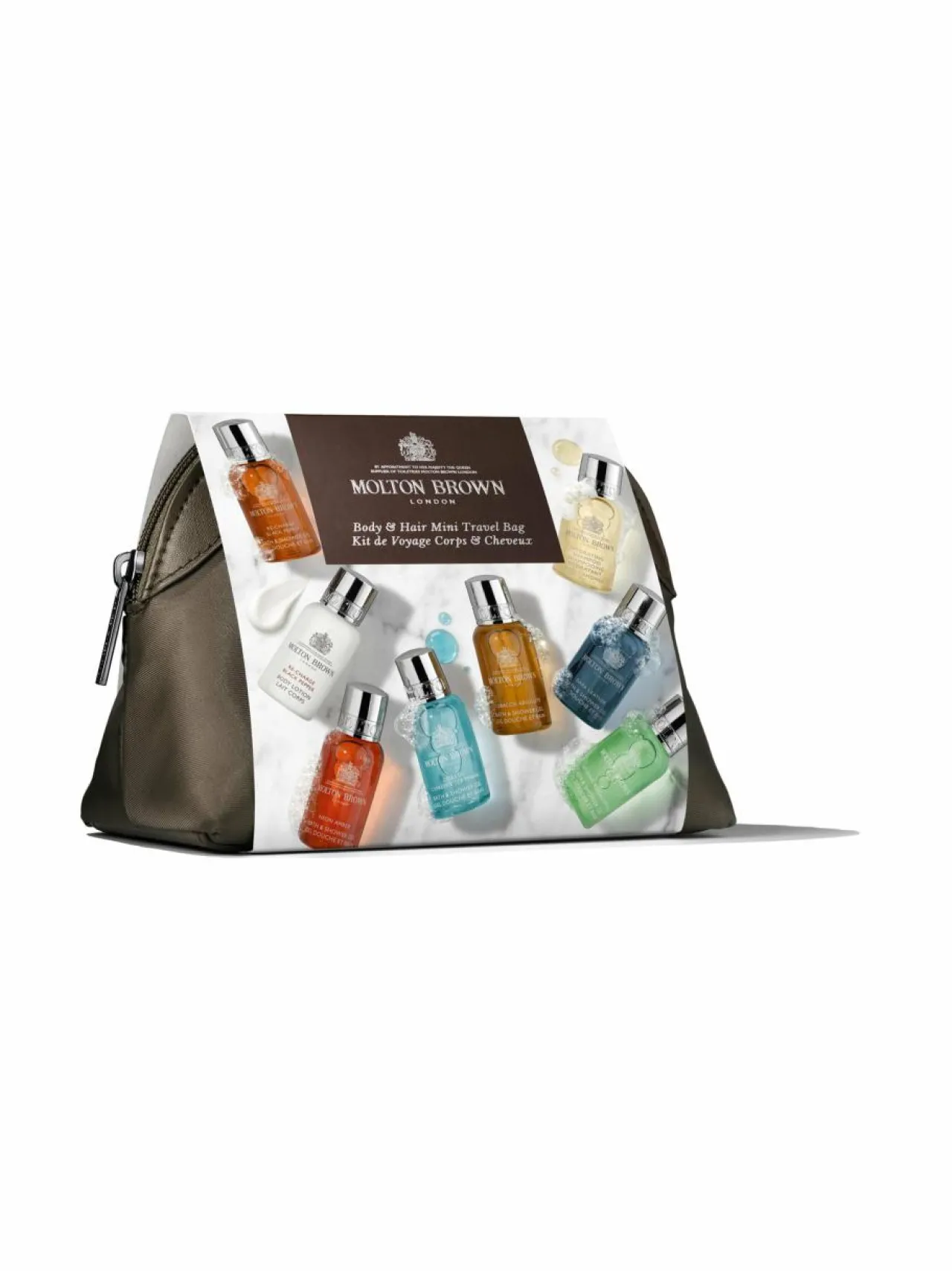 Molton Brown The Classic Explorer Body and Hair Mini Travel Bag -matkapakkaus.^ Tuoksupakkaukset