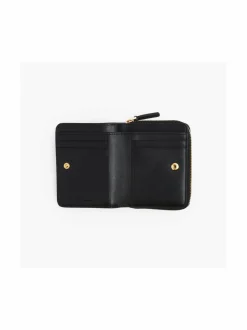 Lompakot & Kotelot<Marc Jacobs The Mini Compact -nahkalompakko 001 BLACK