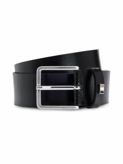 Vyöt<BOSS Ther Flag -nahkavyö 001 BLACK