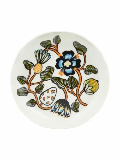 Lautaset & Kulhot<Marimekko Tiara Oiva -lautanen 20,5 cm 126 WHITE, WARM OR, GREEN