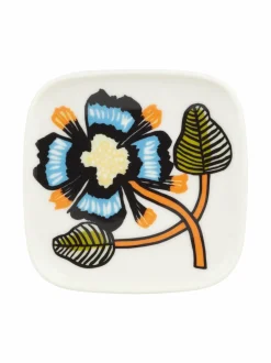 Lautaset & Kulhot<Marimekko Tiara Oiva -lautanen 10 x 10 cm 126 WHITE, WARM OR, GREEN