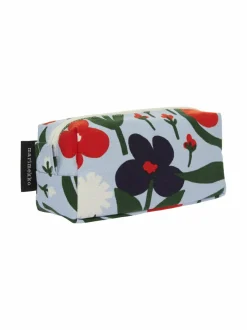 Kylpyhuonetarvikkeet<Marimekko Tiise Palsta -kosmetiikkalaukku 563 LIGHT BLUE, GREEN, RED