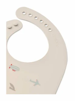 Lasten Ruokailu<Liewood Tilda Printed -ruokalappu 2 kpl 2330 AVIATOR / ECRU