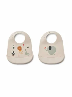 Lasten Ruokailu<Liewood Tilda Printed -ruokalappu 2 kpl 2334 CIRCUS / SANDY