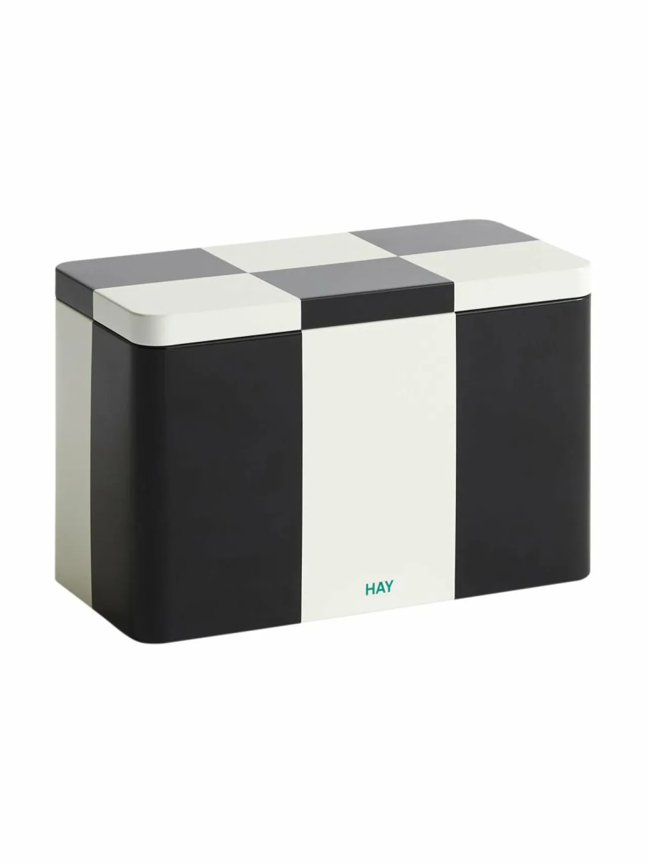 Koriste-Esineet<HAY Tin Container Medium -säilykerasia BLACK AND OFF-WHITE