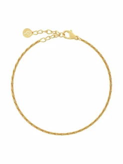 Korut<Edblad Tinsel Thin Bracelet -rannekoru GOLD