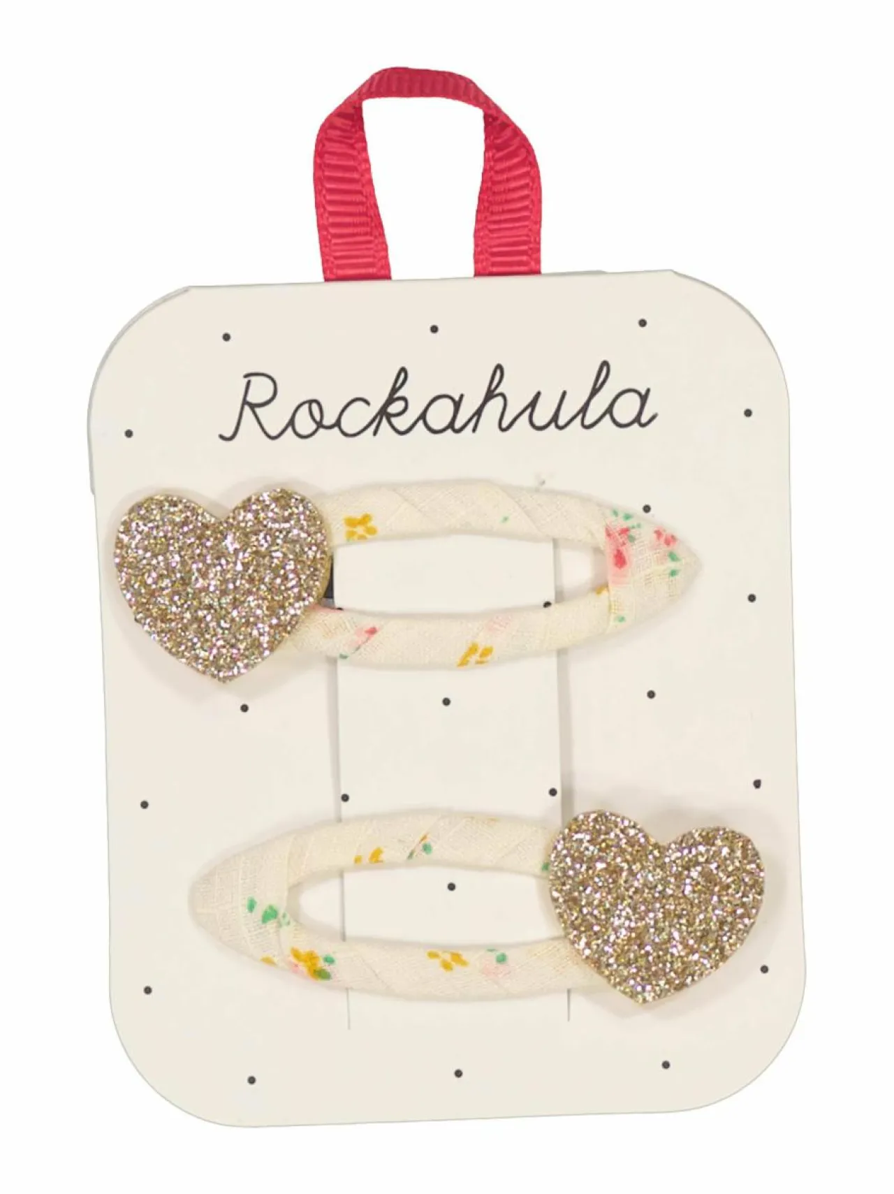 Rockahula Tiny Blossom Glitter Heart -hiuspinnit 2 kpl^ Korut & Hiuskoristeet