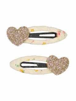 Rockahula Tiny Blossom Glitter Heart -hiuspinnit 2 kpl^ Korut & Hiuskoristeet