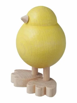 Koriste-Esineet<Aarikka Tipi- seisova puufiguuri 7,5 cm U491 YELLOW