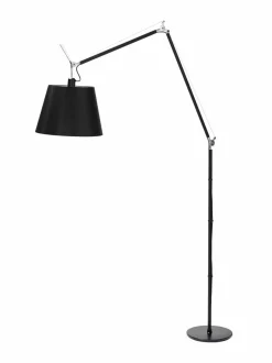 Lattiavalaisimet<Artemide Tolomeo Mega Terra -lattiavalaisin MUSTA