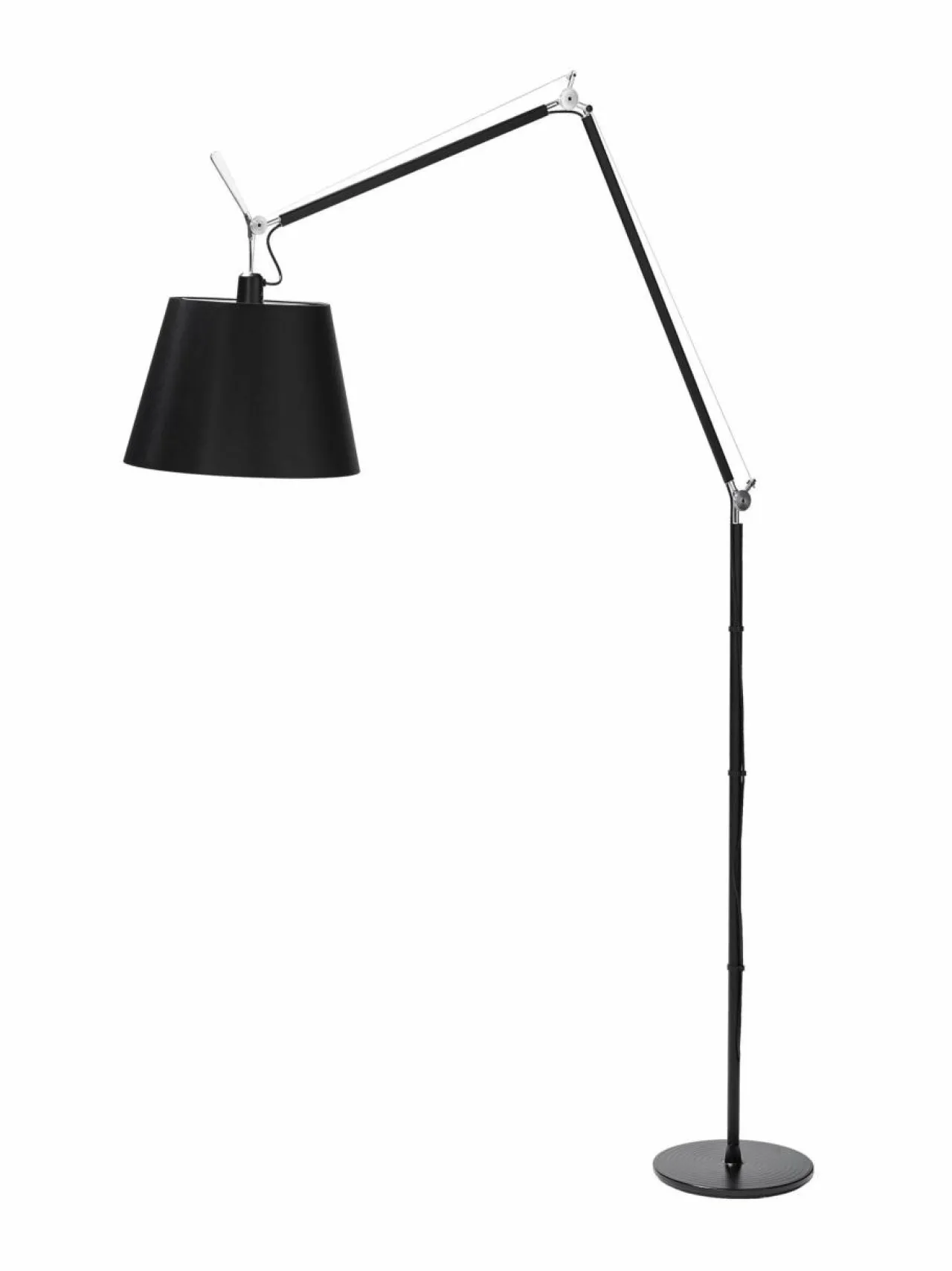 Lattiavalaisimet<Artemide Tolomeo Mega Terra -lattiavalaisin MUSTA