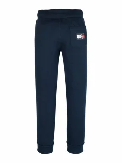 Housut & Jumpsuitit|Housut<Tommy Hilfiger Tommy Script Flag -collegehousut C1G DARK NIGHT NAVY