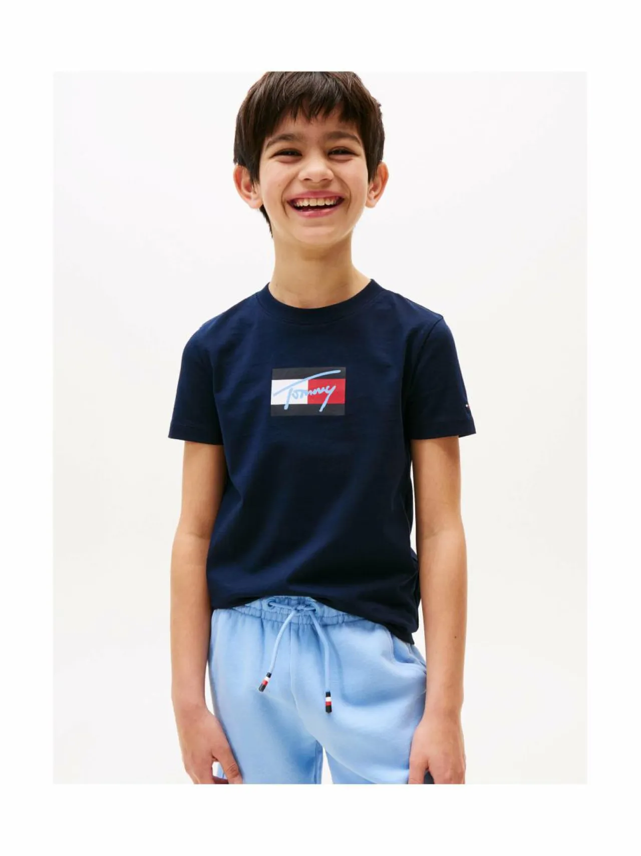Tommy Hilfiger Tommy Script Flag t-paita^ T-Paidat|T-Paidat