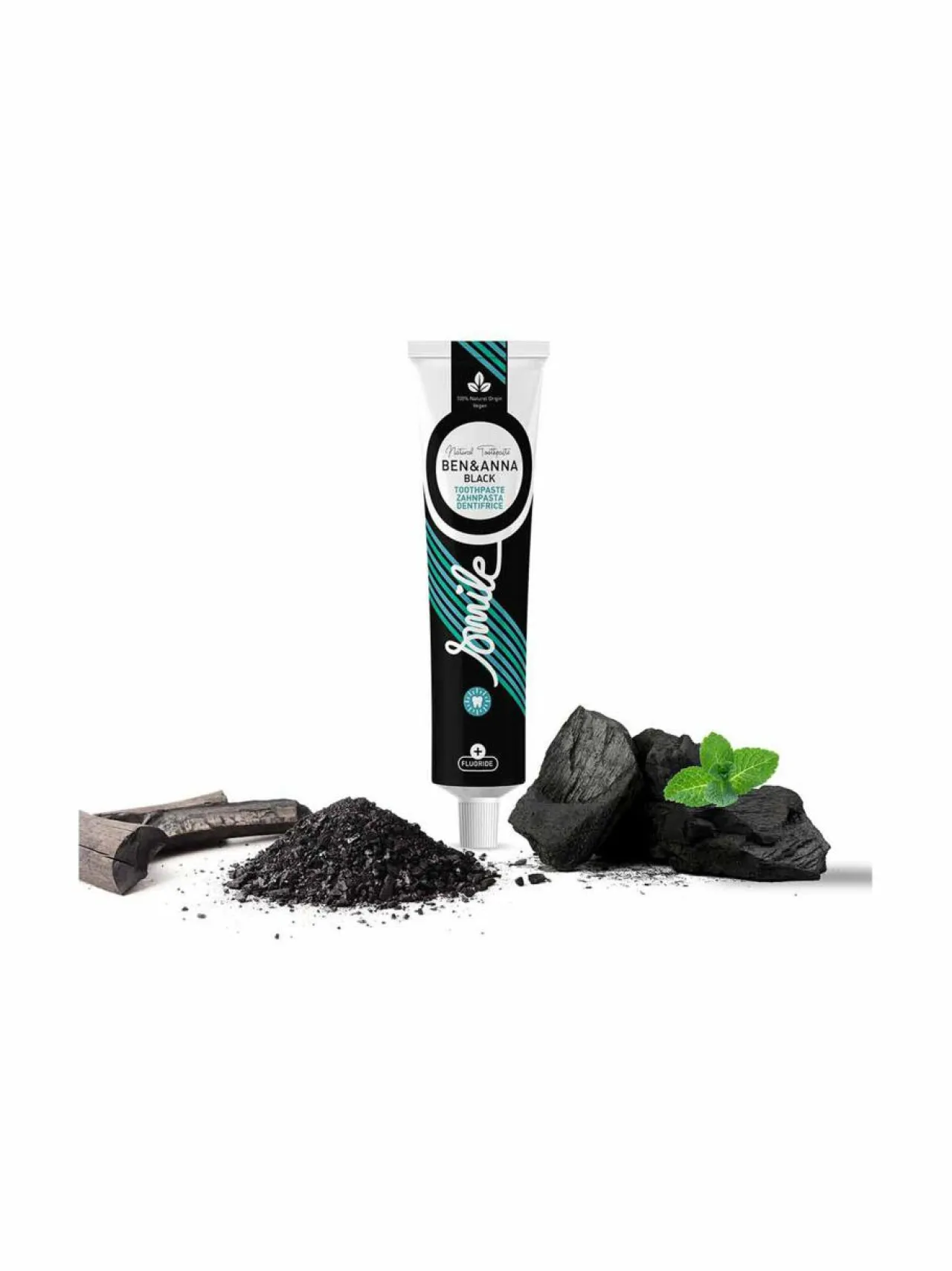 Suunhoito|Hammastahnat<Ben & Anna Toothpaste Black -hammastahna