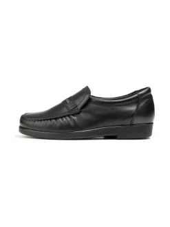 Kävelykengät & Loaferit<Pomar TOPI Miesten mokkasiinit BLACK NAPPA/BLACK LINING