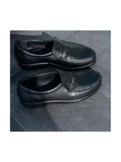 Kävelykengät & Loaferit<Pomar TOPI Miesten mokkasiinit BLACK NAPPA/BLACK LINING