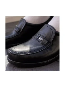 Kävelykengät & Loaferit<Pomar TOPI Miesten mokkasiinit BLACK NAPPA/BLACK LINING