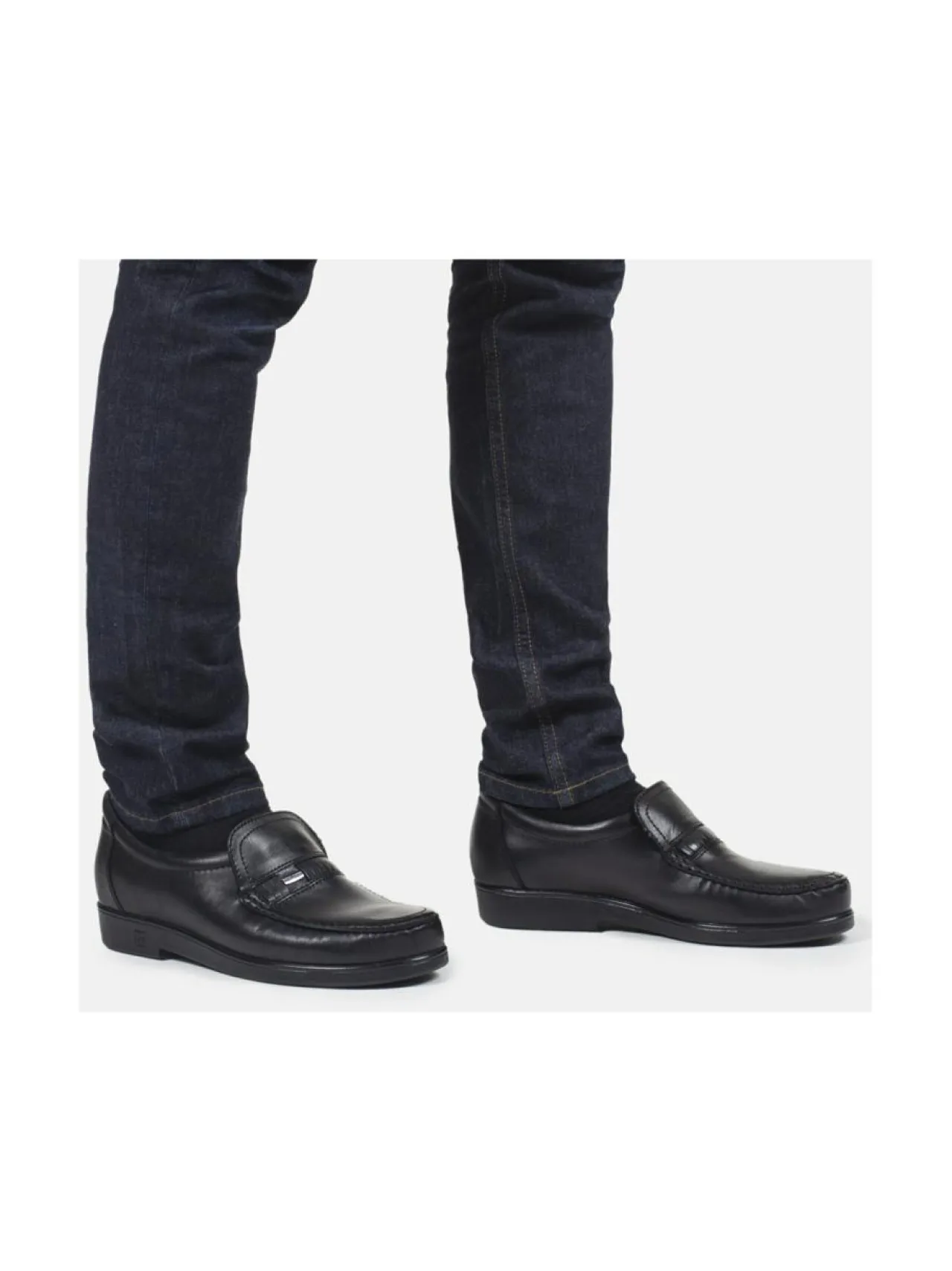 Kävelykengät & Loaferit<Pomar TOPI Miesten mokkasiinit BLACK NAPPA/BLACK LINING
