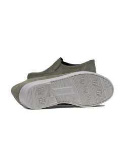 Kävelykengät & Loaferit<Pomar TOPI Miesten mokkasiinit MOSS SUEDE/GREY SOLE
