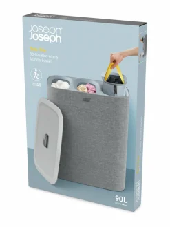 Pyykkihuolto<Joseph Joseph Tota Trio Easy-empty -pyykinlajittelukori 90 l GREY