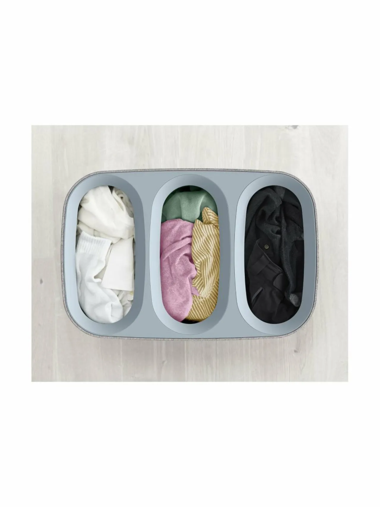 Pyykkihuolto<Joseph Joseph Tota Trio Easy-empty -pyykinlajittelukori 90 l GREY