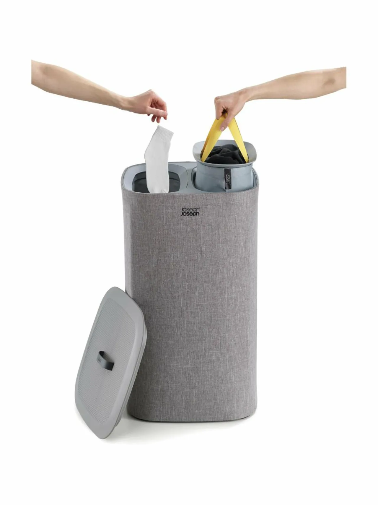 Pyykkihuolto<Joseph Joseph Tota-pyykinerottelukori 60 l GREY