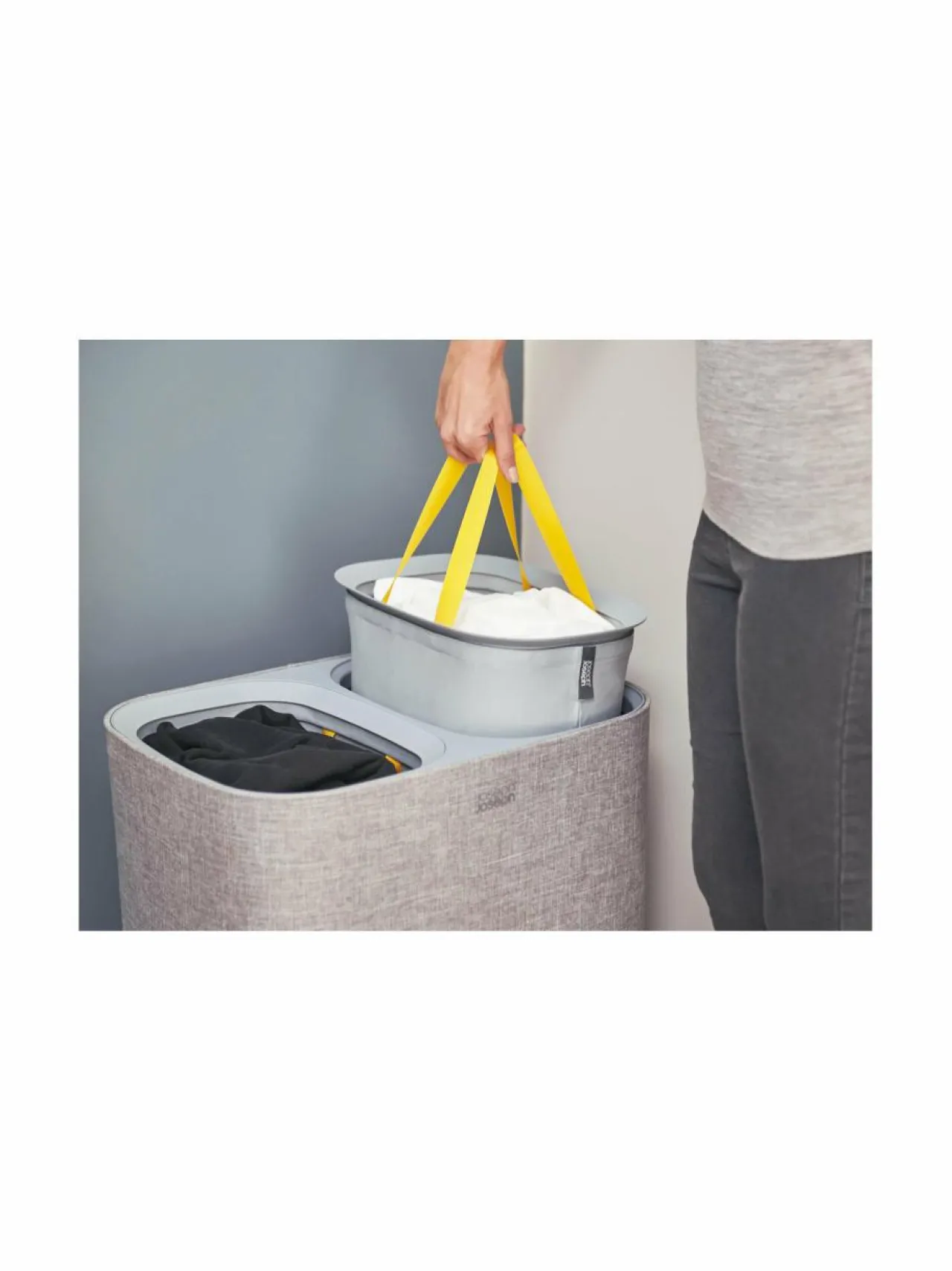Pyykkihuolto<Joseph Joseph Tota-pyykinerottelukori 90 l GREY