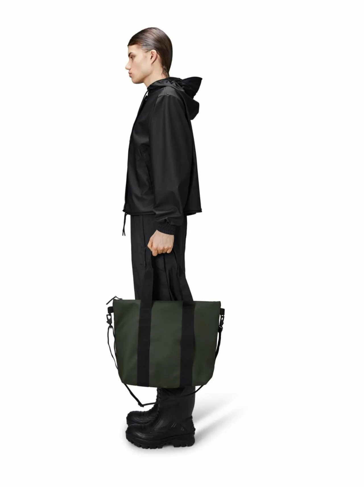 Shopperit<Rains Tote Mini W3 - vedenkestävä laukku 03 GREEN