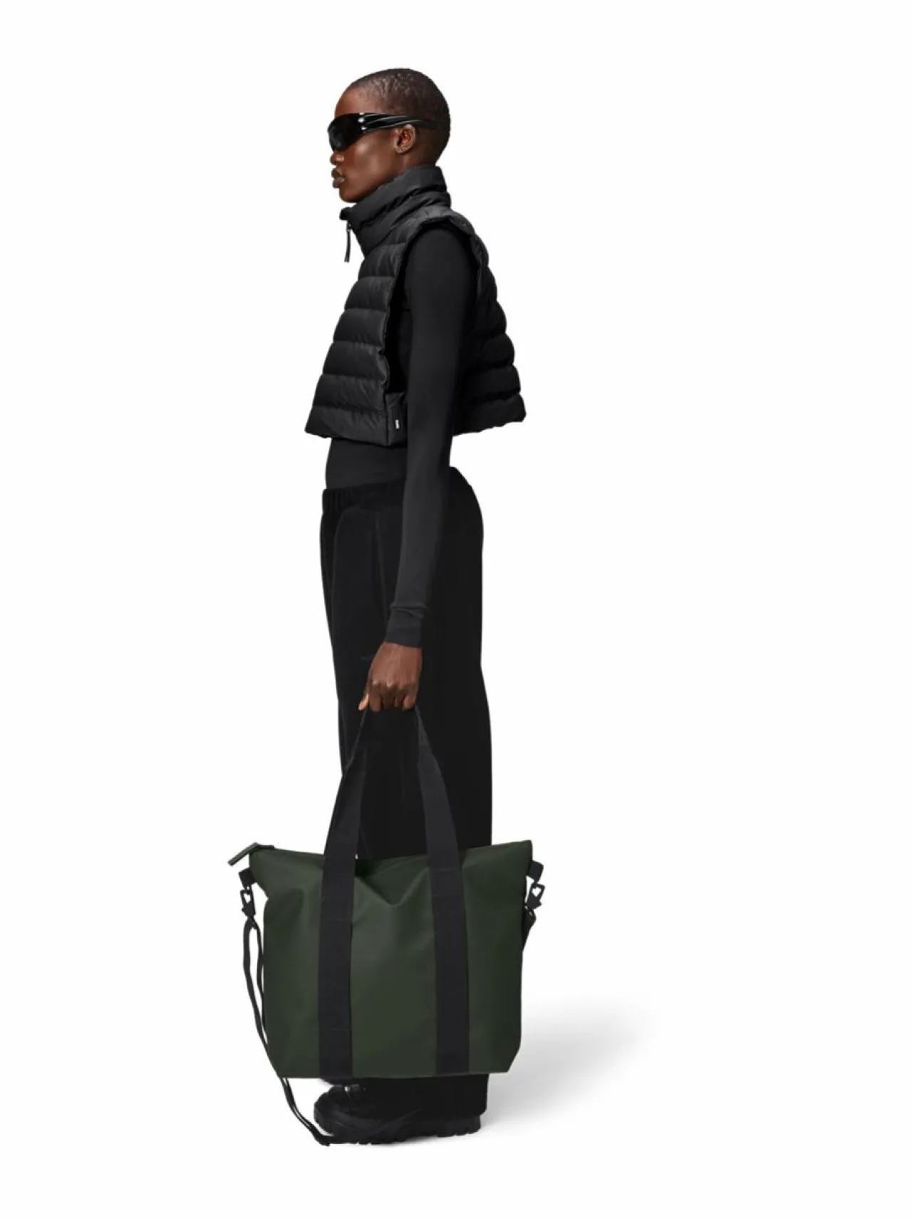 Shopperit<Rains Tote Mini W3 - vedenkestävä laukku 03 GREEN
