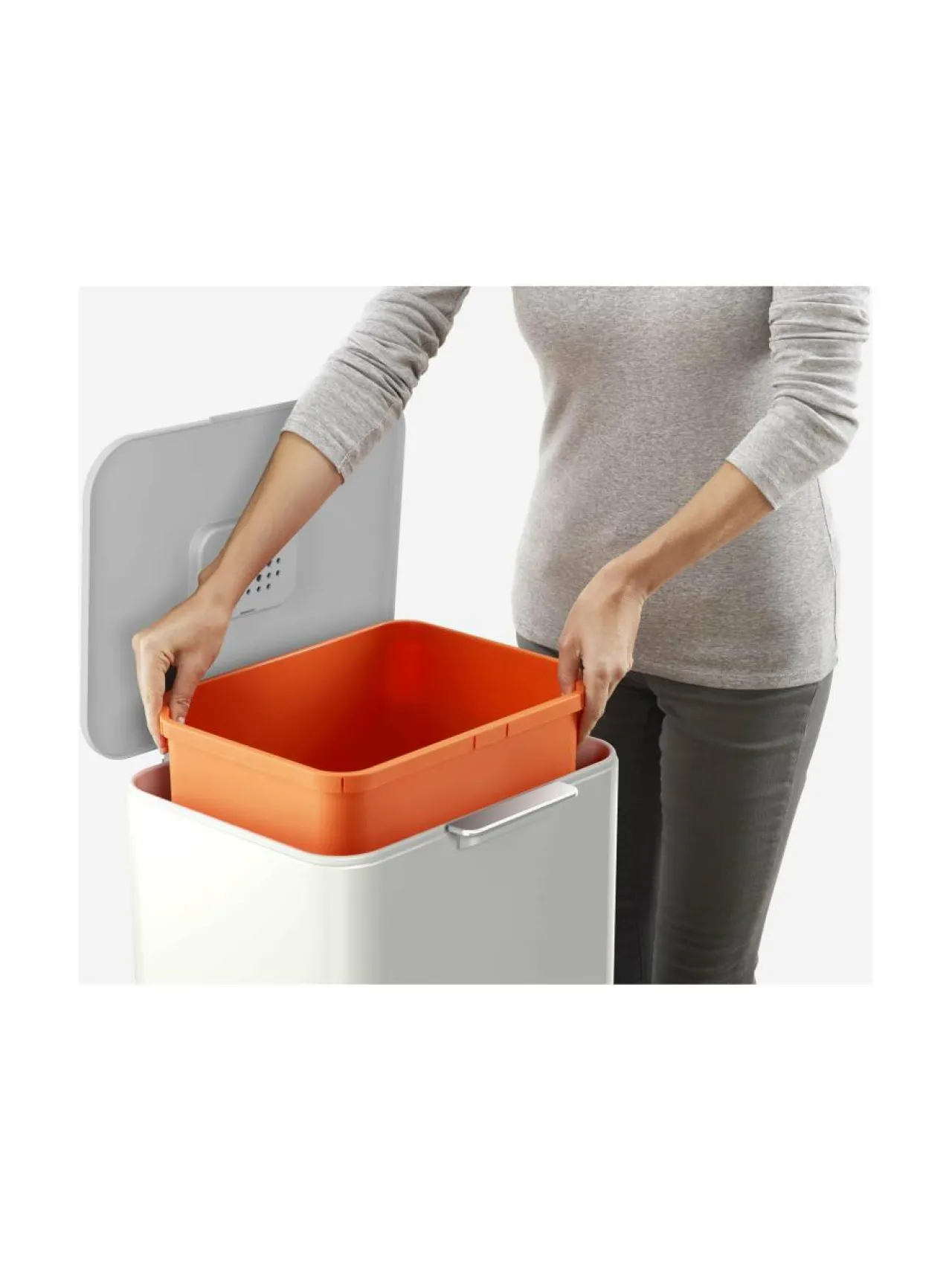 Roskakorit & -Pussit<Joseph Joseph Totem Pop -kierrätysjärjestelmä 60 l GREY